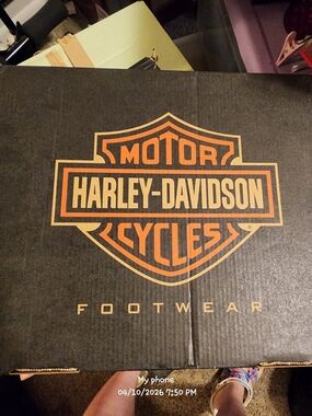 Harley-Davidson Black & Orange Footwear Box